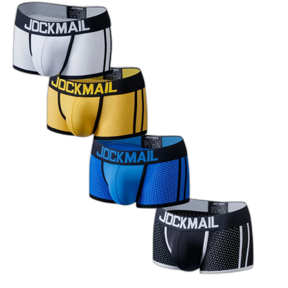 Jockmail Coloured Mesh Boxers (4 Pack)