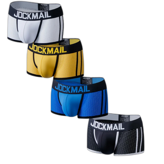 Jockmail Coloured Mesh Boxers (4 Pack)