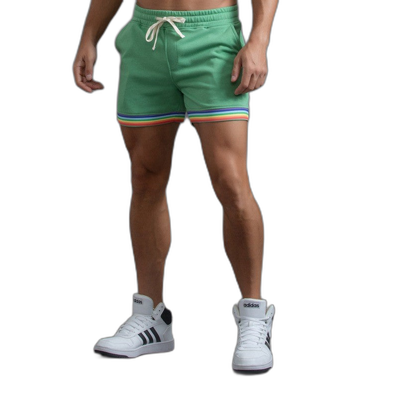 Striped Comfort Sweatpant Shorts