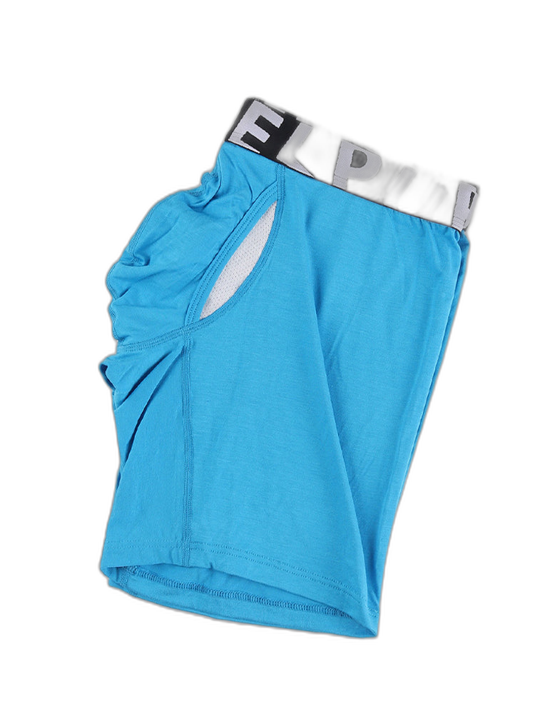 2 Pack Men's Long-Leg Anti-Chafing Performance Boxer Briefs