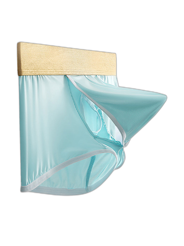 4 Pack Men's Ice Silk Breathable Separate Ultra-Thin Trunks