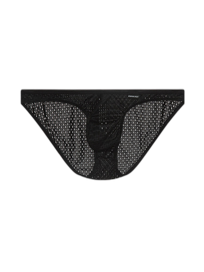 Men's Low-rise Mesh U-shaped Convex Pocket Sports Briefs
