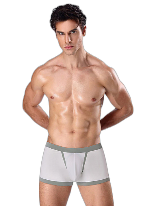 2 Pack Men's Separated Ball Pouch Trunks With Fly