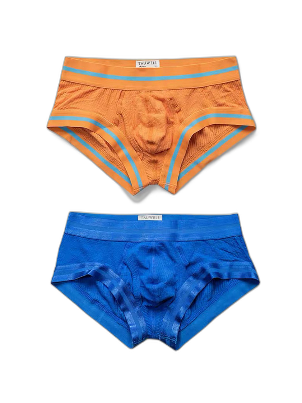 2 Pack Men's Spliced Color Trunks with Functional Fly