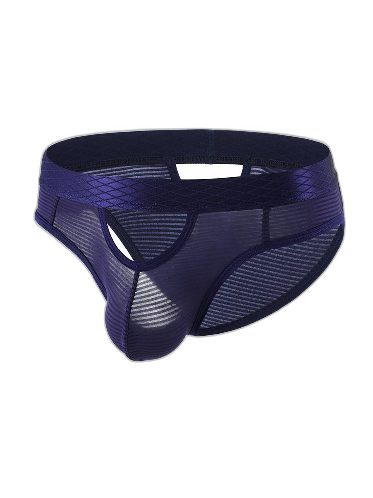 4 Pack Men's Sexy Striped Design Day-Long Comfort Soft-Touch Waistband Bikini