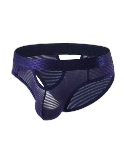 4 Pack Men's Sexy Striped Design Day-Long Comfort Soft-Touch Waistband Bikini