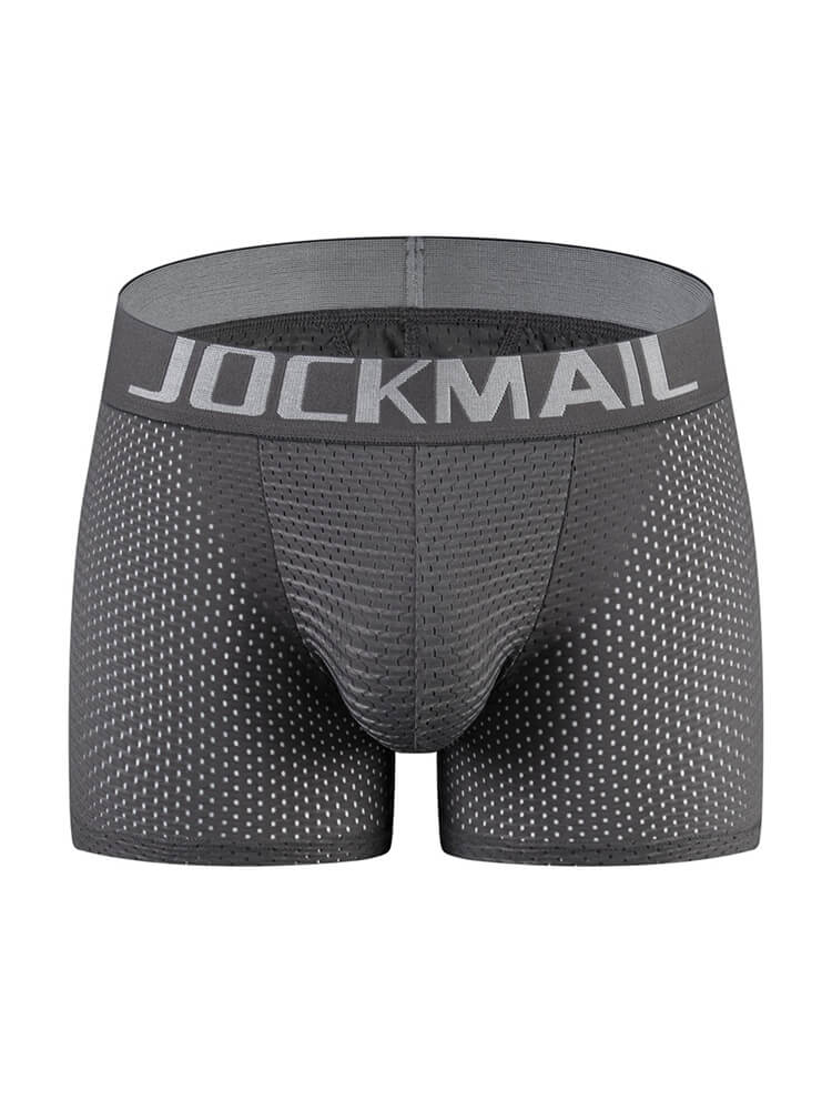 Mesh Padded Sponge Hip Lift Men's Boxer Briefs