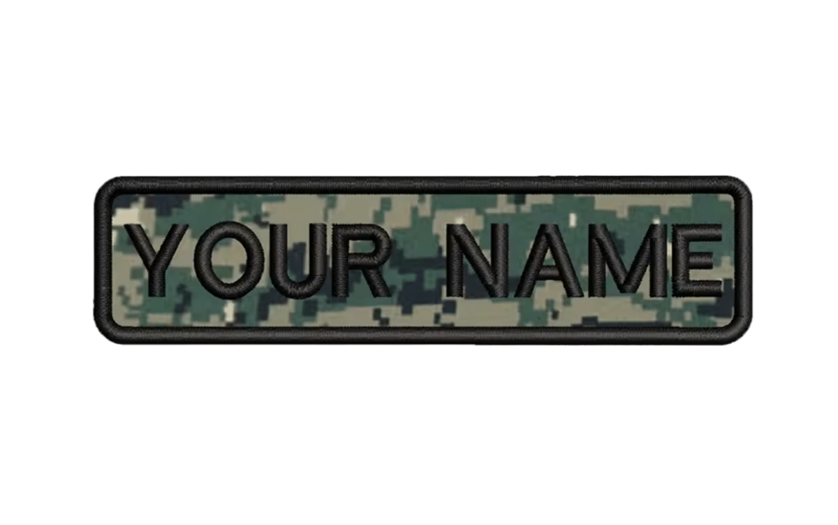 Custom Patch 10cmX2.5cm Camo/Block