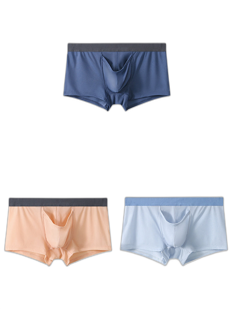 3 Pack Separate Pouch Trunks With Fly Front