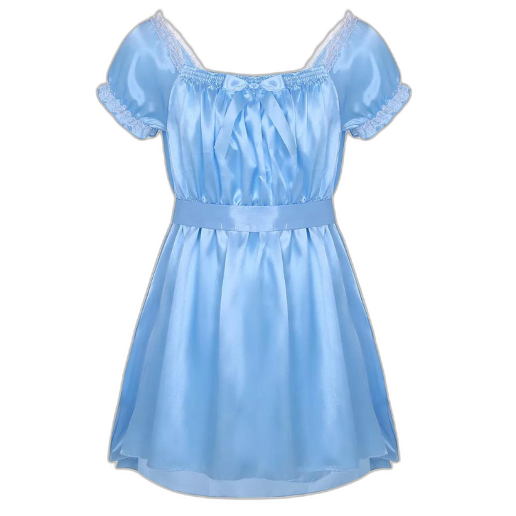 Satin Frilly Pajamas Dress