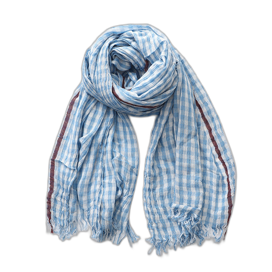 Plaid Cotton Pashmina Scarf