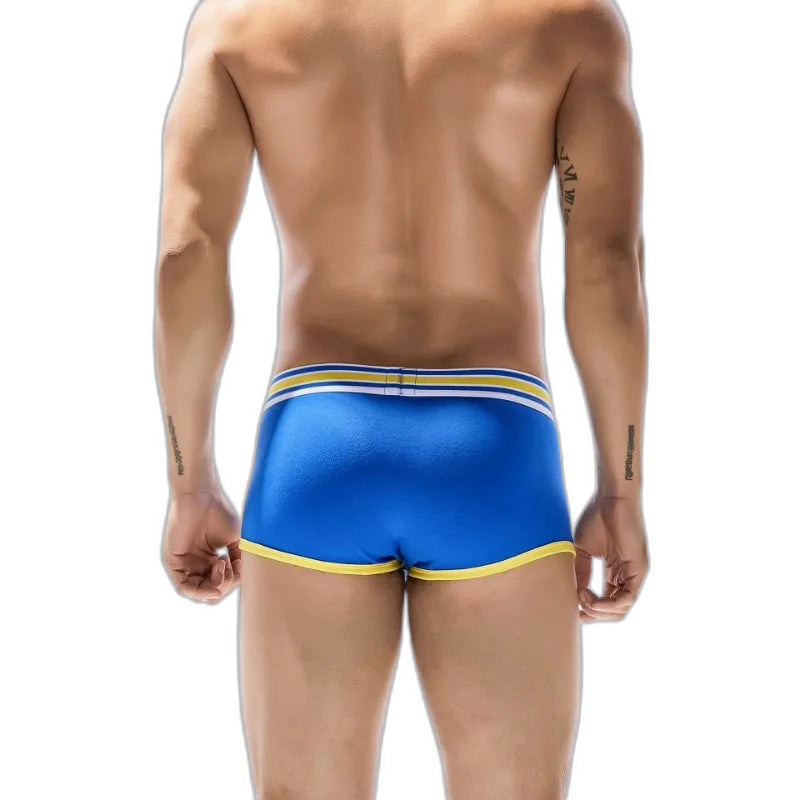 SEOBEAN Racing Stripes Low Rise Boxer Briefs