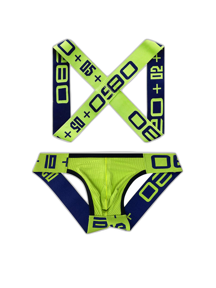 Men's Ultra-Soft Cotton Supportive Fit Activewear Shoulder Strap & Underwear