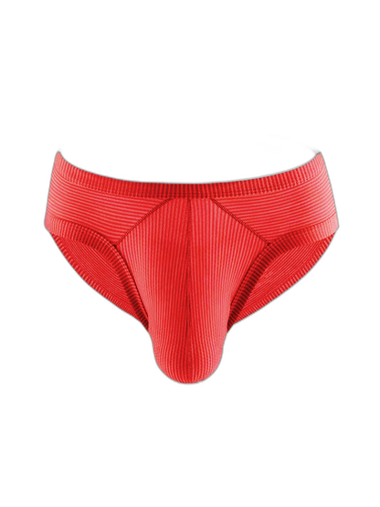 2 Pack Men's Low Rise Back Hollow 3D U-convex Large Pouch T-Back Briefs