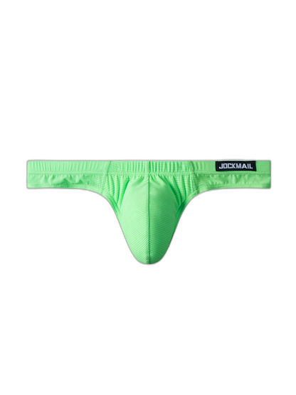 Men's Simple Breathable Mesh Pouch Thong & Strings