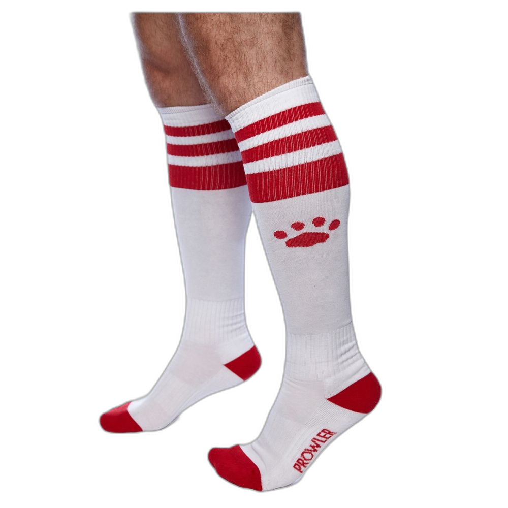 Prowler RED Football Socks White & Red