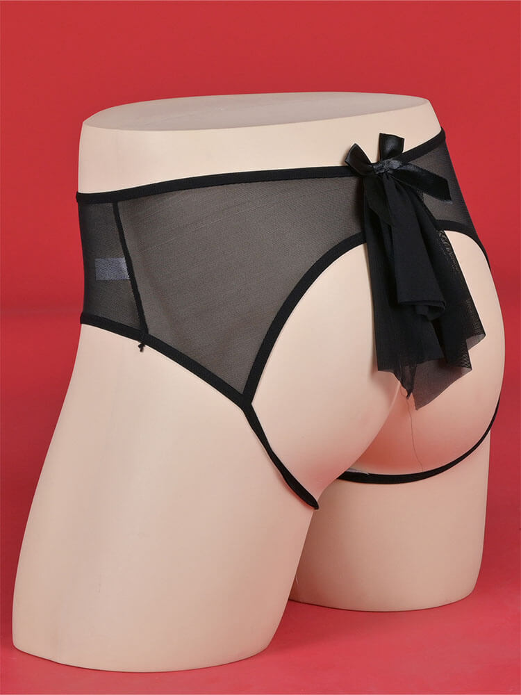 Men's Sexy Bow Japanese-Style Cut-Out Briefs