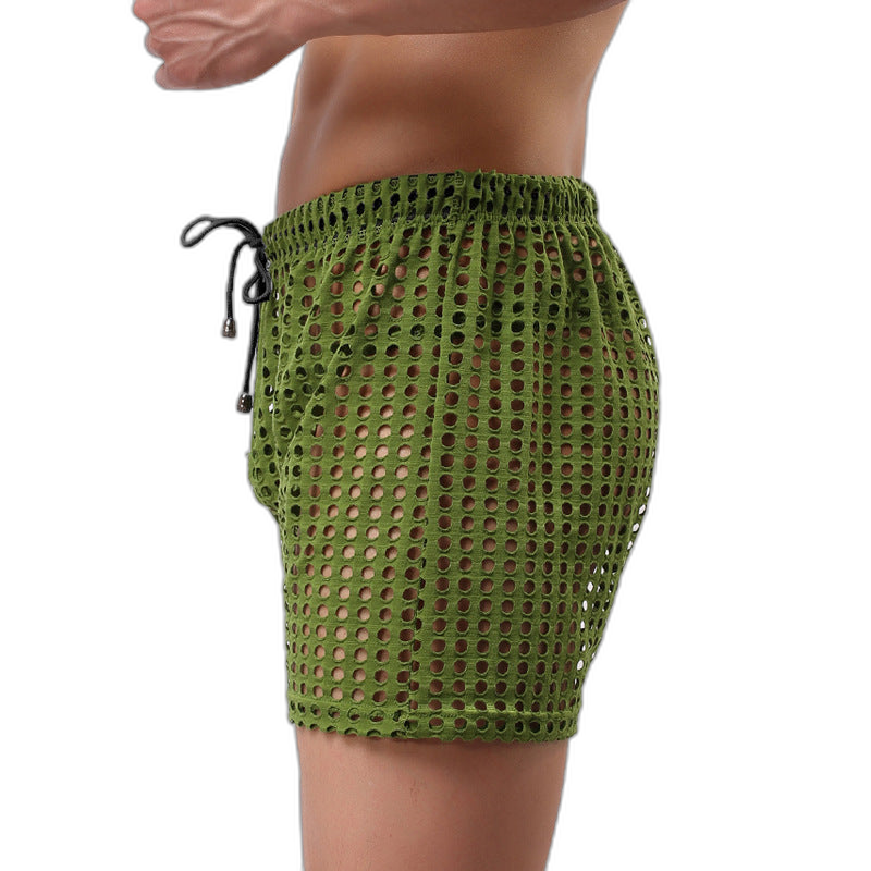 Loose Fishnet Mesh Shorts