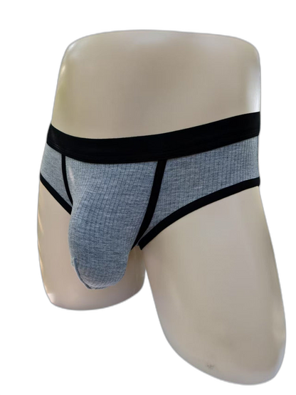 3 Pack Men's Seamless Comfort Large Supportive Pouch Sexy Low-Rise Briefs