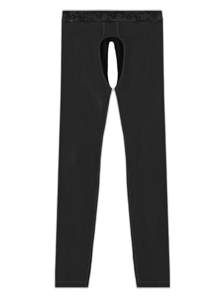 Men's Pure Cotton Open Crotch Breathable Warm Pants