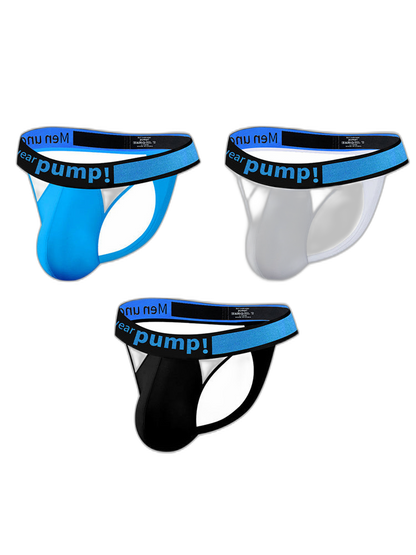 Men's Sexy Butt-Lifting Sporty U-Pouch Large Thong & Strings