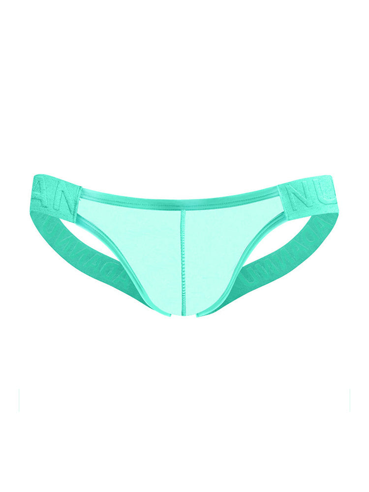 Men's Sexy Letter Belt Transparent Jockstrap