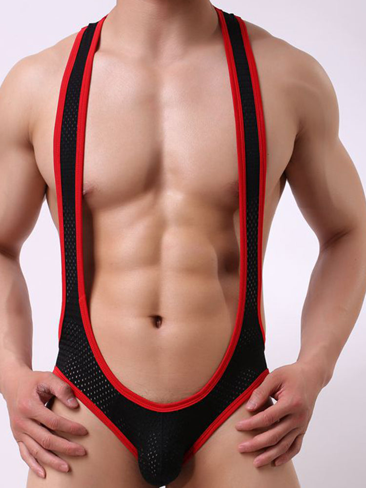 Men's Mesh Breathable One-piece Bodysuit