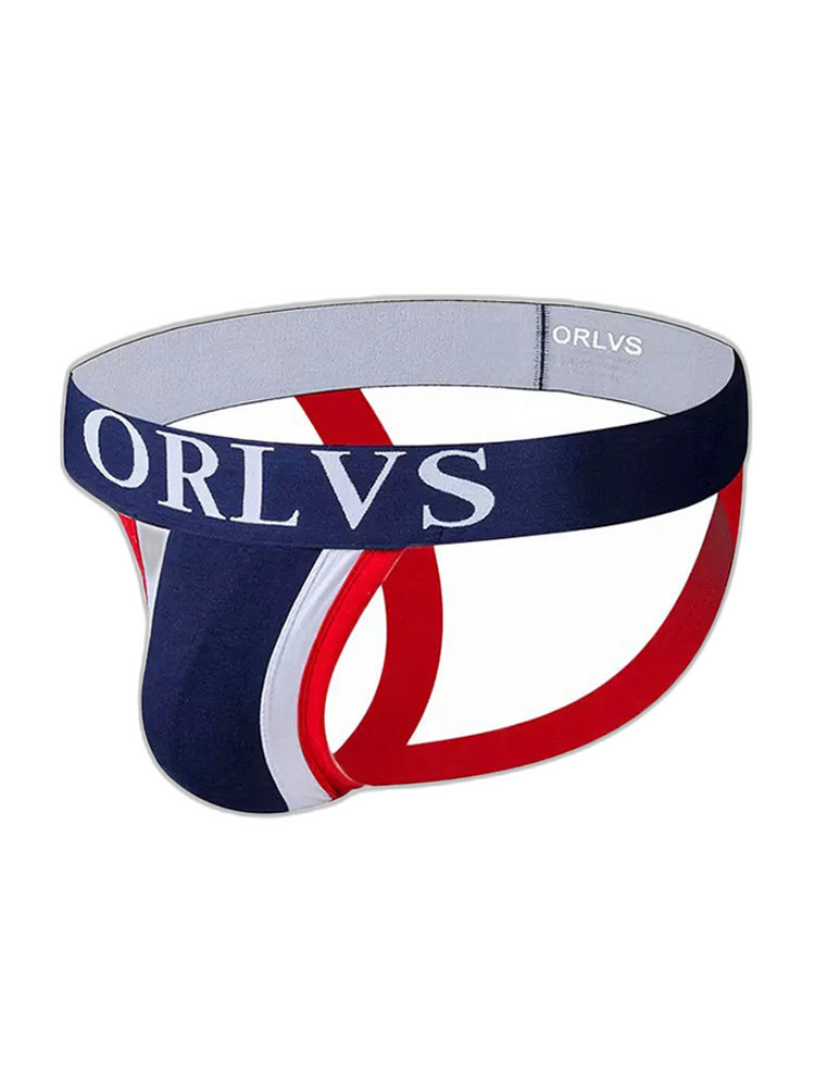 3 Pack Men's U-Pouch Striped Sexy Jockstraps