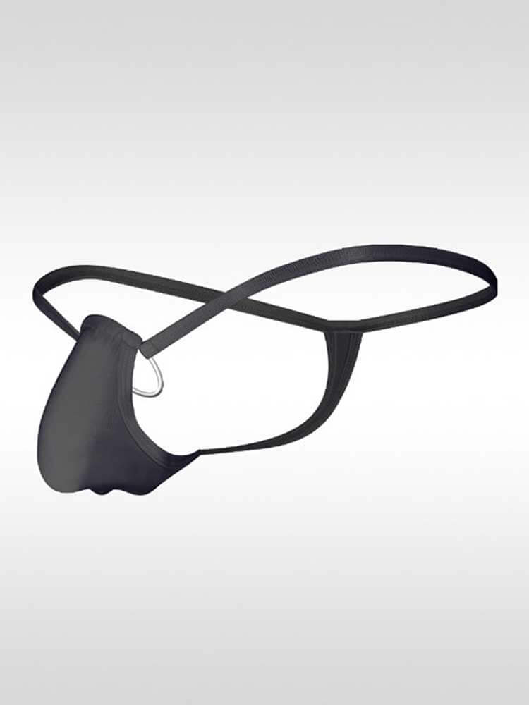 Men's Sexy Strappy Seamless O-Ring Bikini Thong