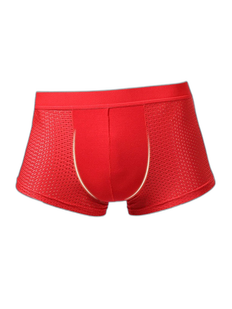 4 Pack Men’s Breathable Mesh Trunks with Antibacterial Fabric