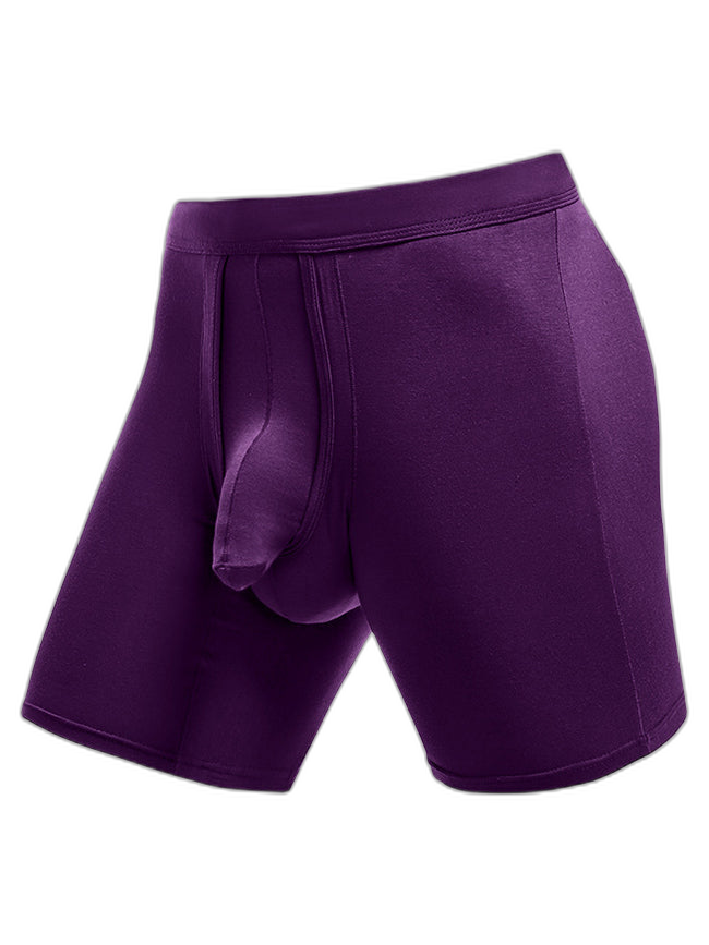 2 Pack Long Boxer Briefs with Separate Pouch