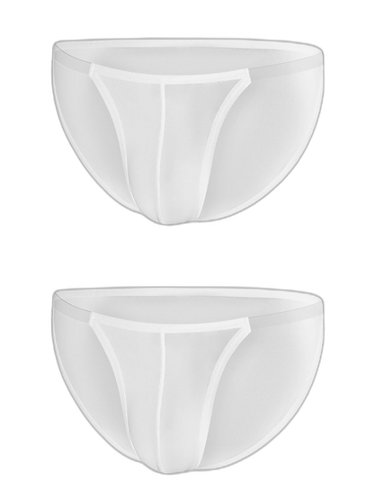 Sexy Spliced Transparent Belt Bikini For Men