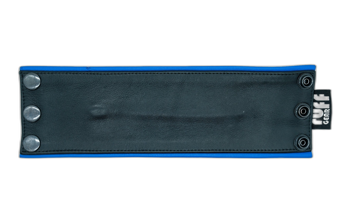 ruff GEAR Double Tone Leather Wrist Strap Wallet Blue Black