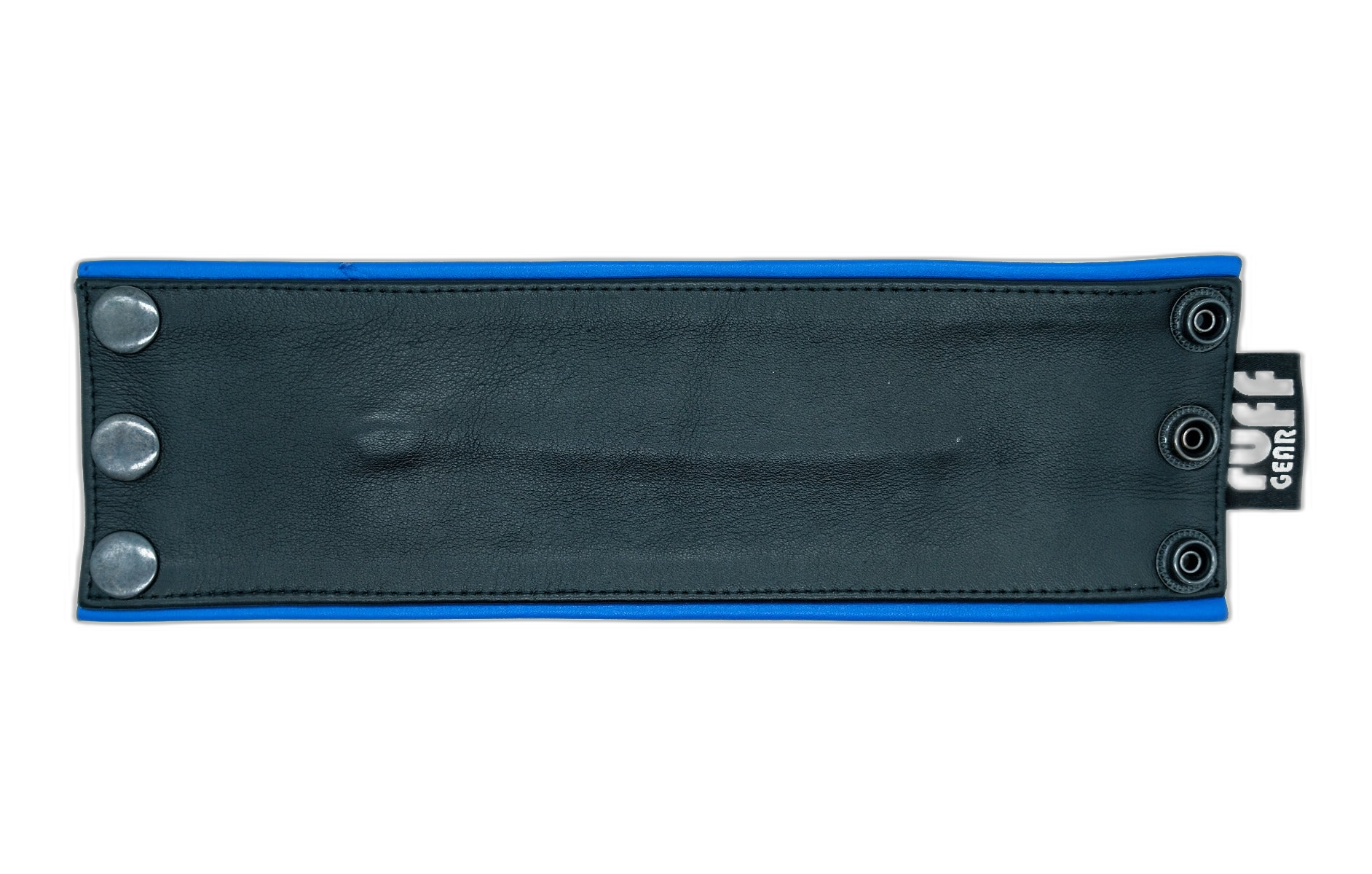 ruff GEAR Double Tone Leather Wrist Strap Wallet Blue Black