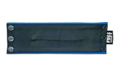 ruff GEAR Double Tone Leather Wrist Strap Wallet Blue Black