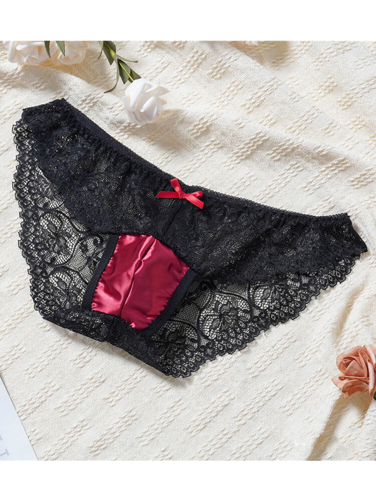 Men's French-Style Sexy Lace Bowknot Briefs