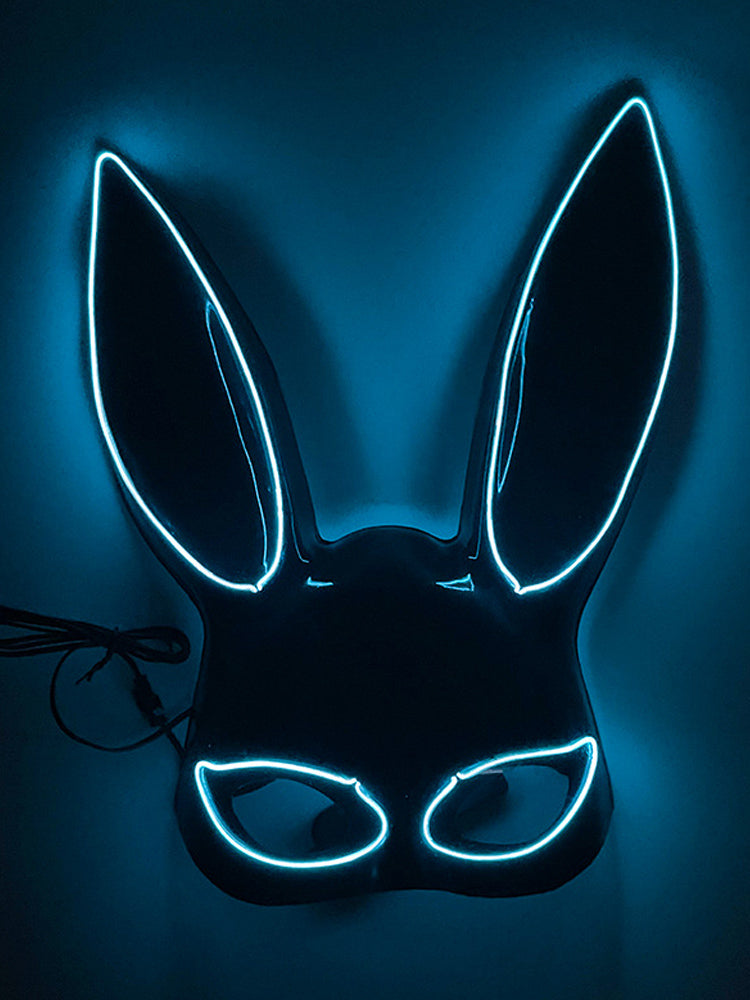 Led Half Face Bunny Mask