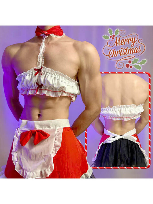 Sexy Christmas Uniform Seduction Male Servant Set
