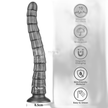 Vibrax Slider - 14.5' Vibrating Dildo - Anal Dilator