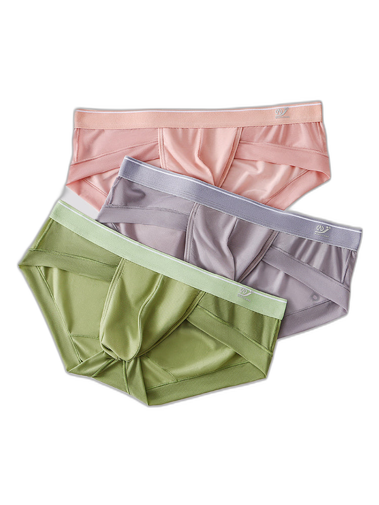 3 Pack Comfy U Convex Pouch Briefs For Men