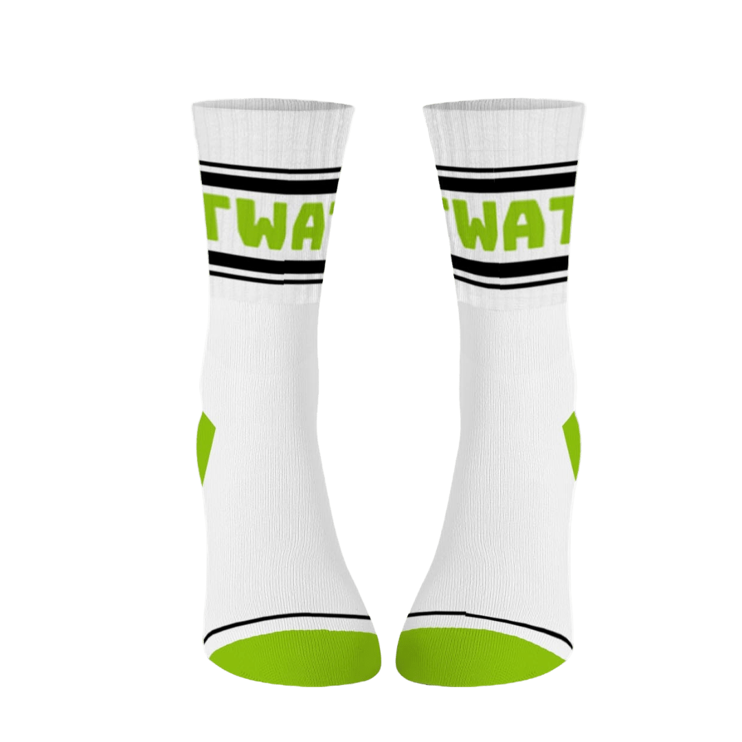 TWAT Cotton Crew Socks Mid-length
