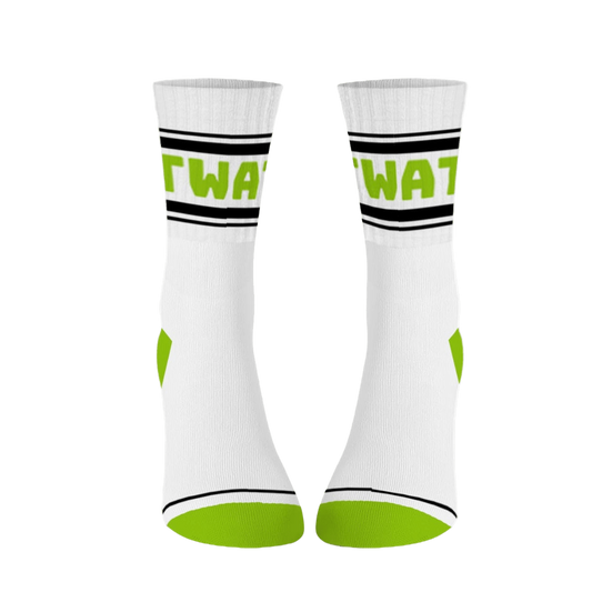 TWAT Cotton Crew Socks Mid-length