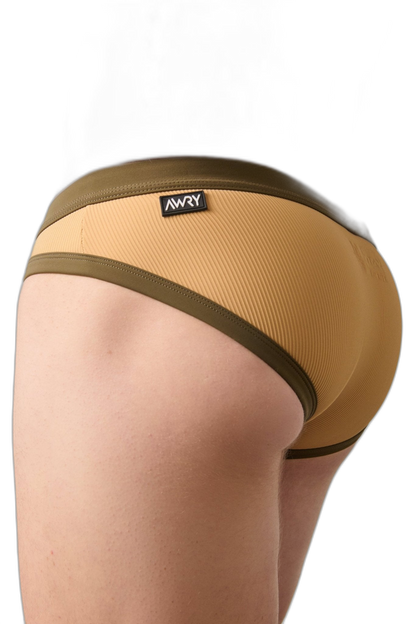SURGE Contrast Swim Briefs - Sand