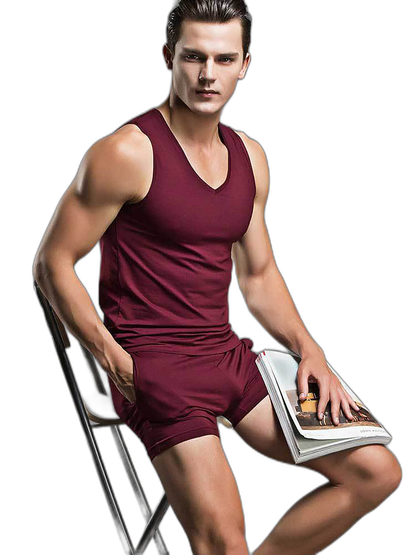 Solid Color Modal Home Boxers for Men