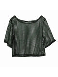 Men's Fishnet Mesh Party/Prom Cropped T-shirt
