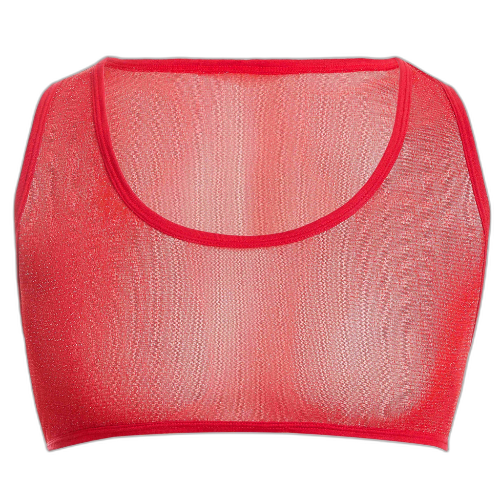 Sheer Glitter Crop Tank