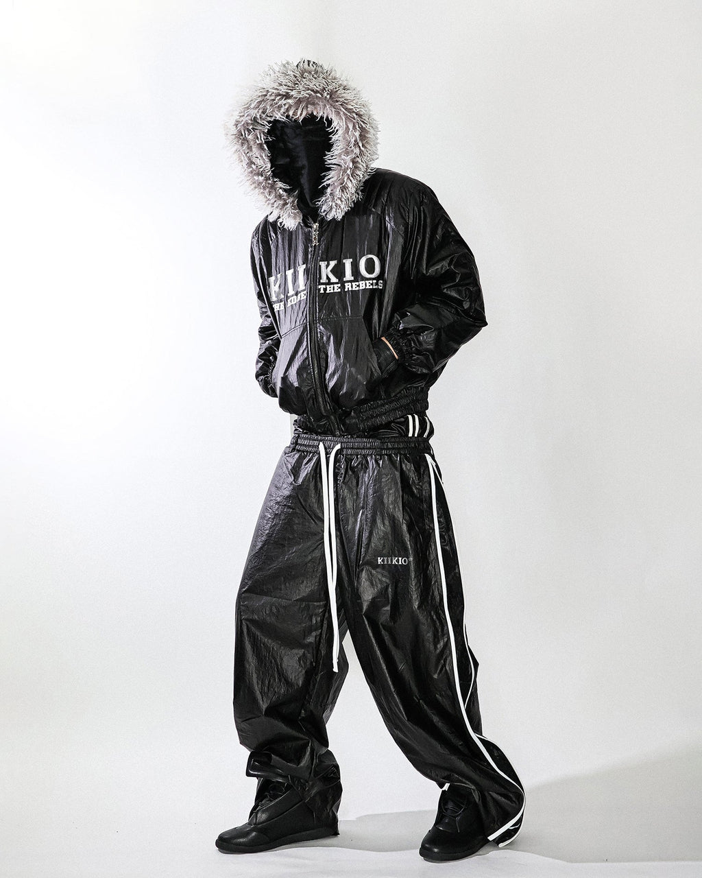 KIIKIO Gloss Embroidered Boxy Jacket