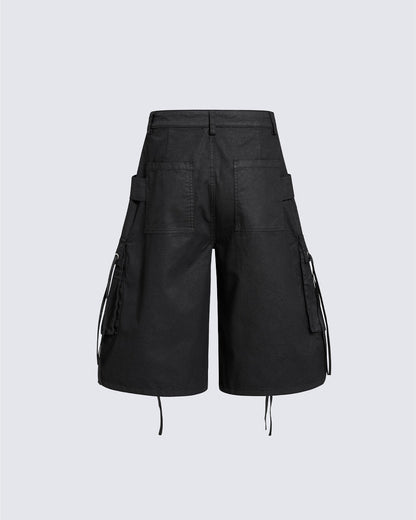 High-Street Drawstring Cargo Shorts