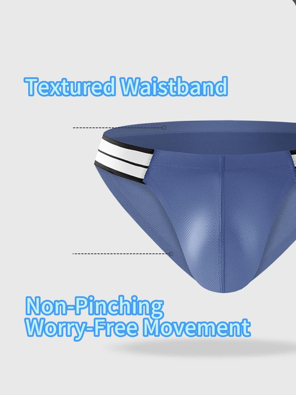 3 Pack Men’s Breathable Ice-Touch Athletic Briefs