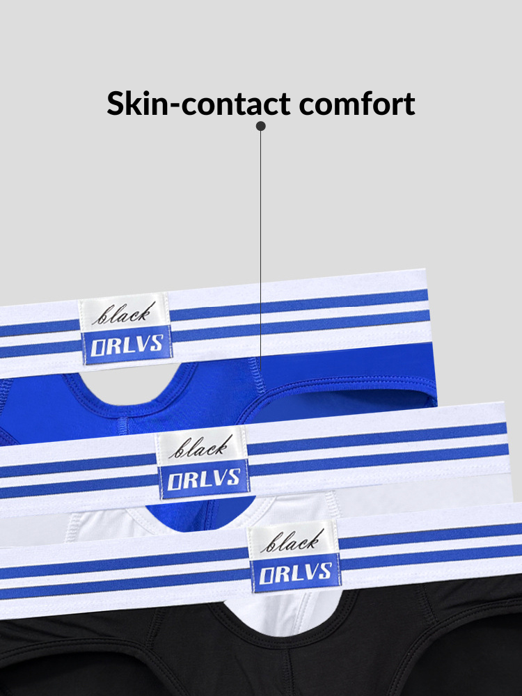 2 Pack Men's Low-Rise Breathable Modal briefs